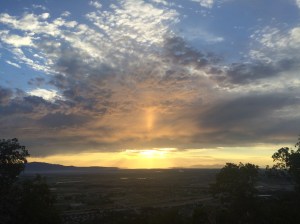 Gorgeous sunset from the barn